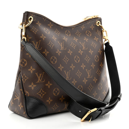 Louis Vuitton Monogram Odeon MM Black 3 of 12