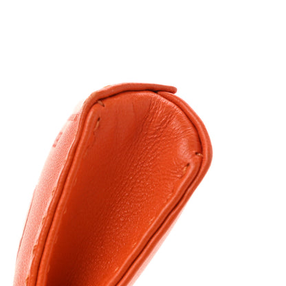 Hermes Milo Lambskin Swift Shopping Bag Charm Feu Gold 7 of 8