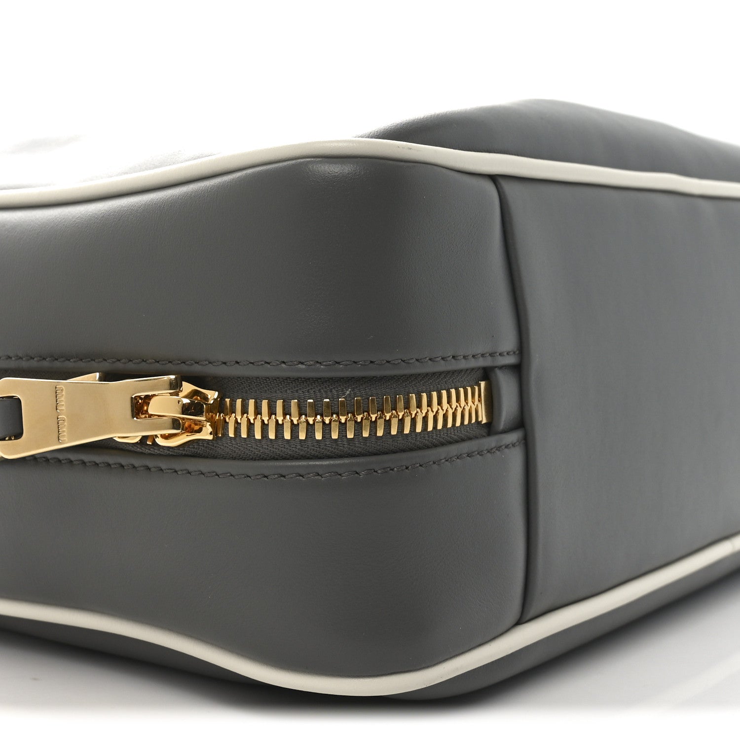 Miu Miu Soft Calf Softy Large Beau Top Handle Bag Marmo White 8 of 9