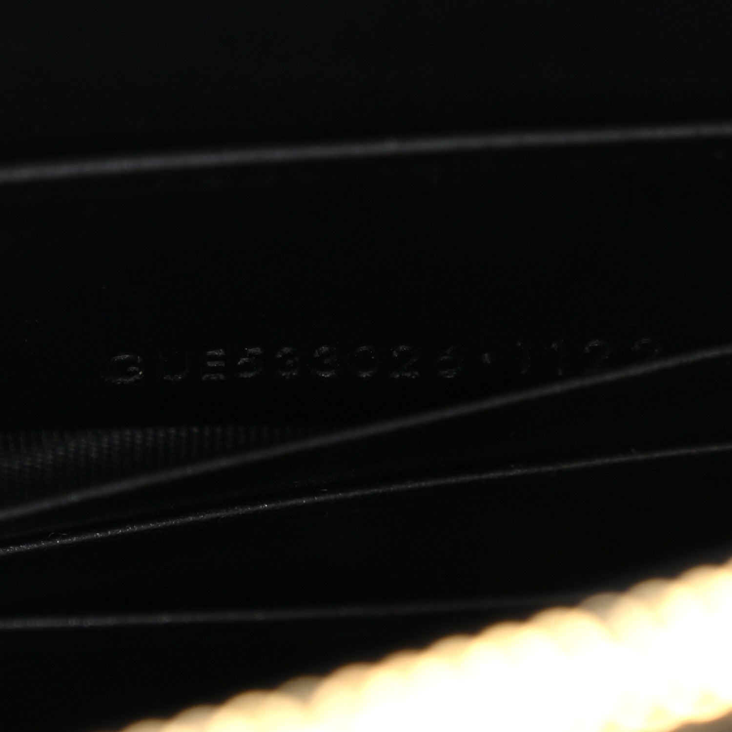 Saint Laurent Coated Bark Calfskin Sunset Chain Wallet Black 7 of 13