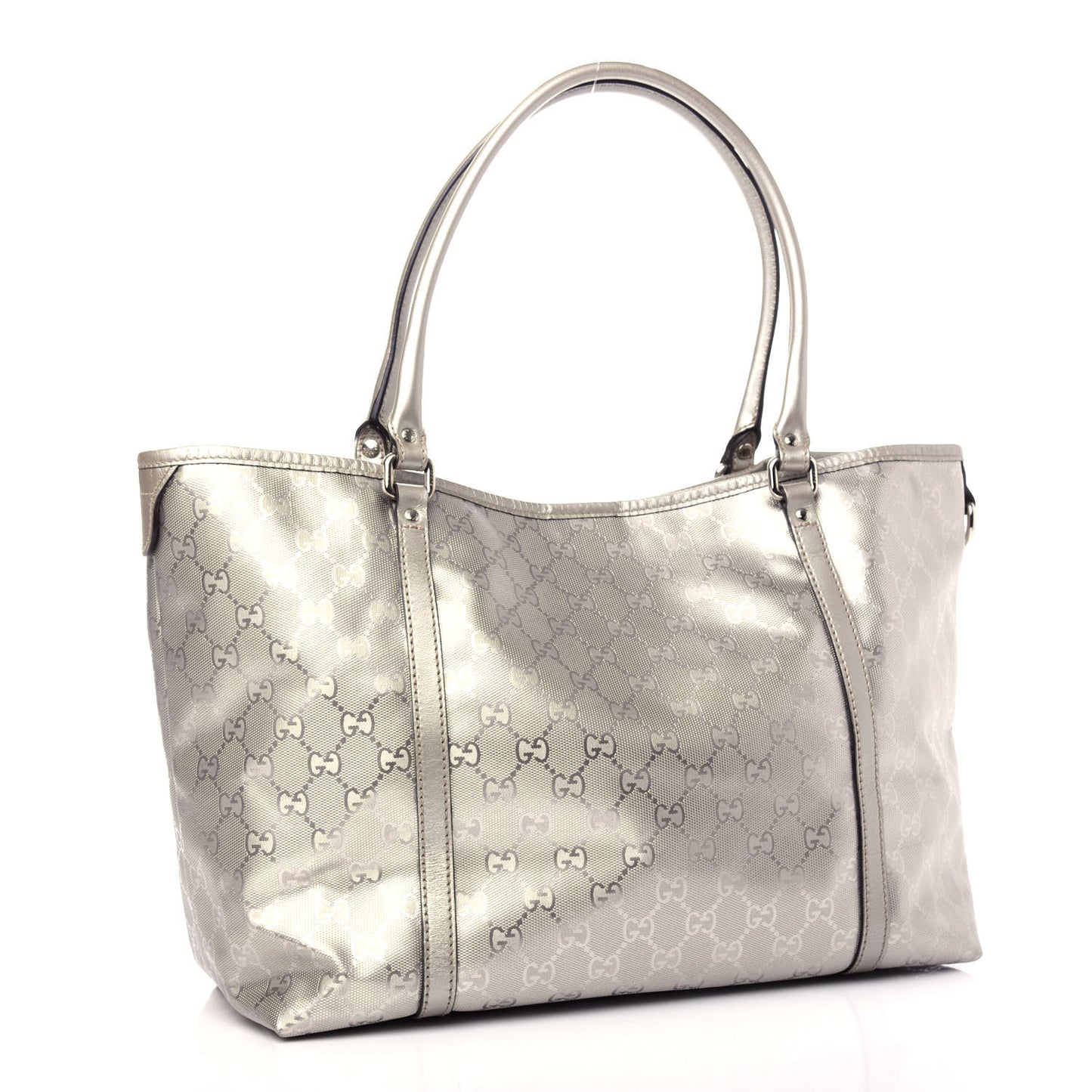 Imprime Monogram Medium Joy Tote Silver