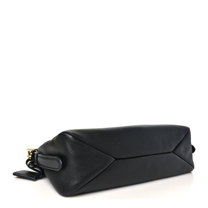 Prada Soft Calfskin Medium Aimee Shoulder Bag Black 4 of 9
