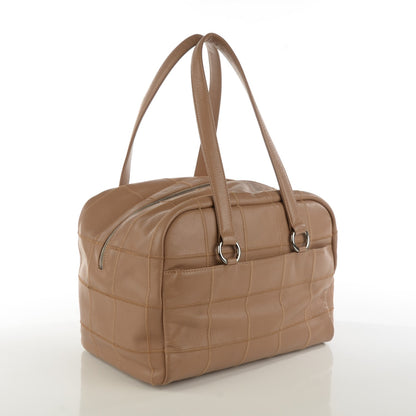 Chanel Caviar Square Stitched Tote Beige 3 of 9