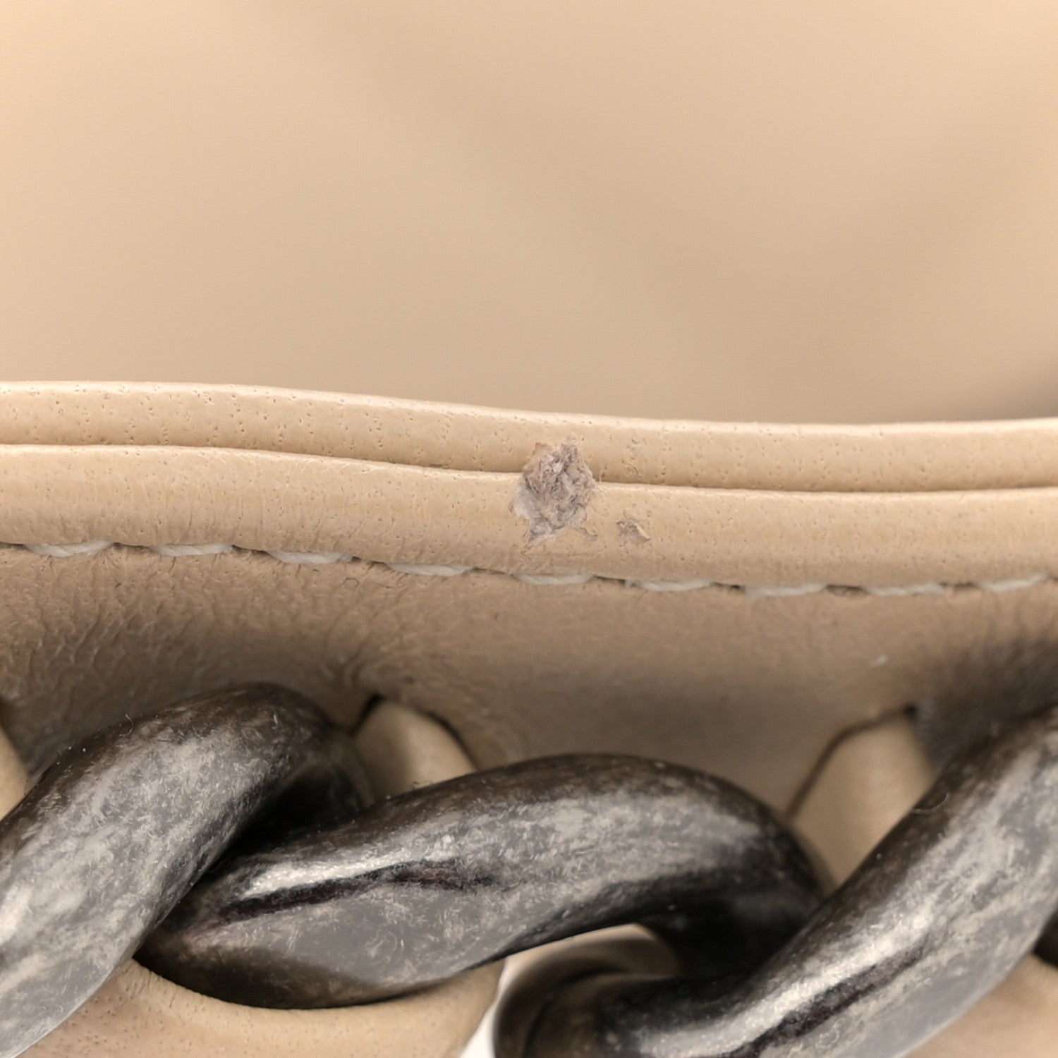 Chanel Lambskin Quilted Large Chanel 19 Flap Beige 12 of 13