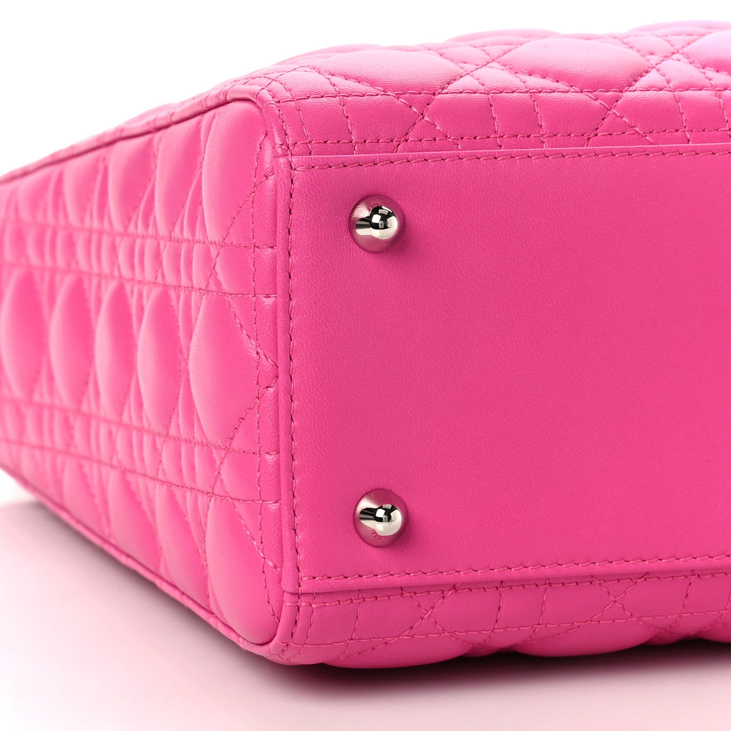 Lambskin Cannage Large Lady Dior Pink