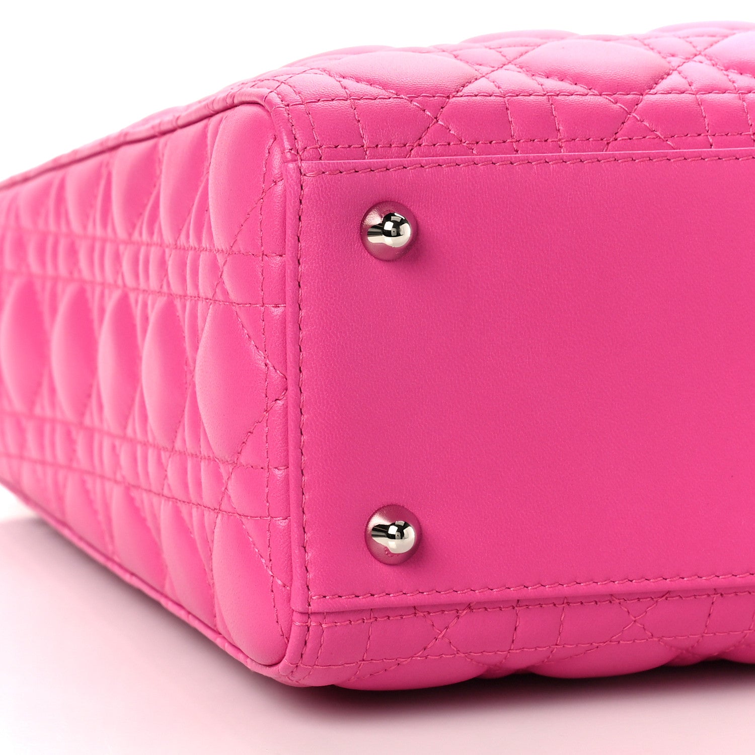 Christian Dior Lambskin Cannage Large Lady Dior Pink 8 of 9