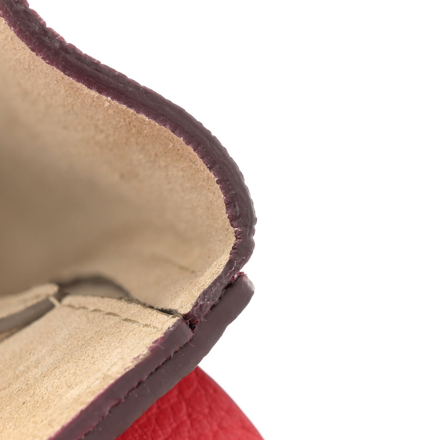 Grained Lambskin Mini Drew Shoulder Bag Plaid Red