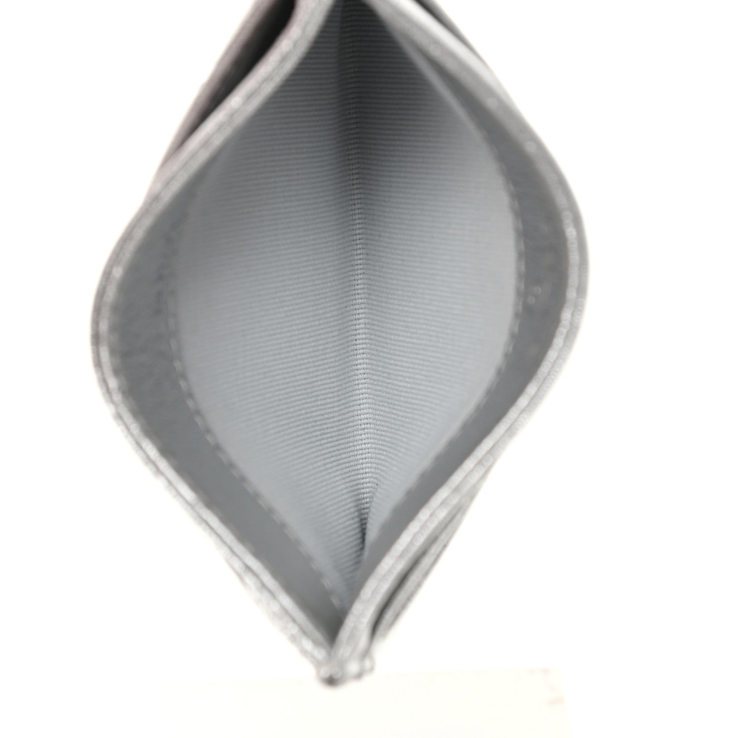 Chanel Metallic Lambskin Quilted Card Holder Silver 5 of 8