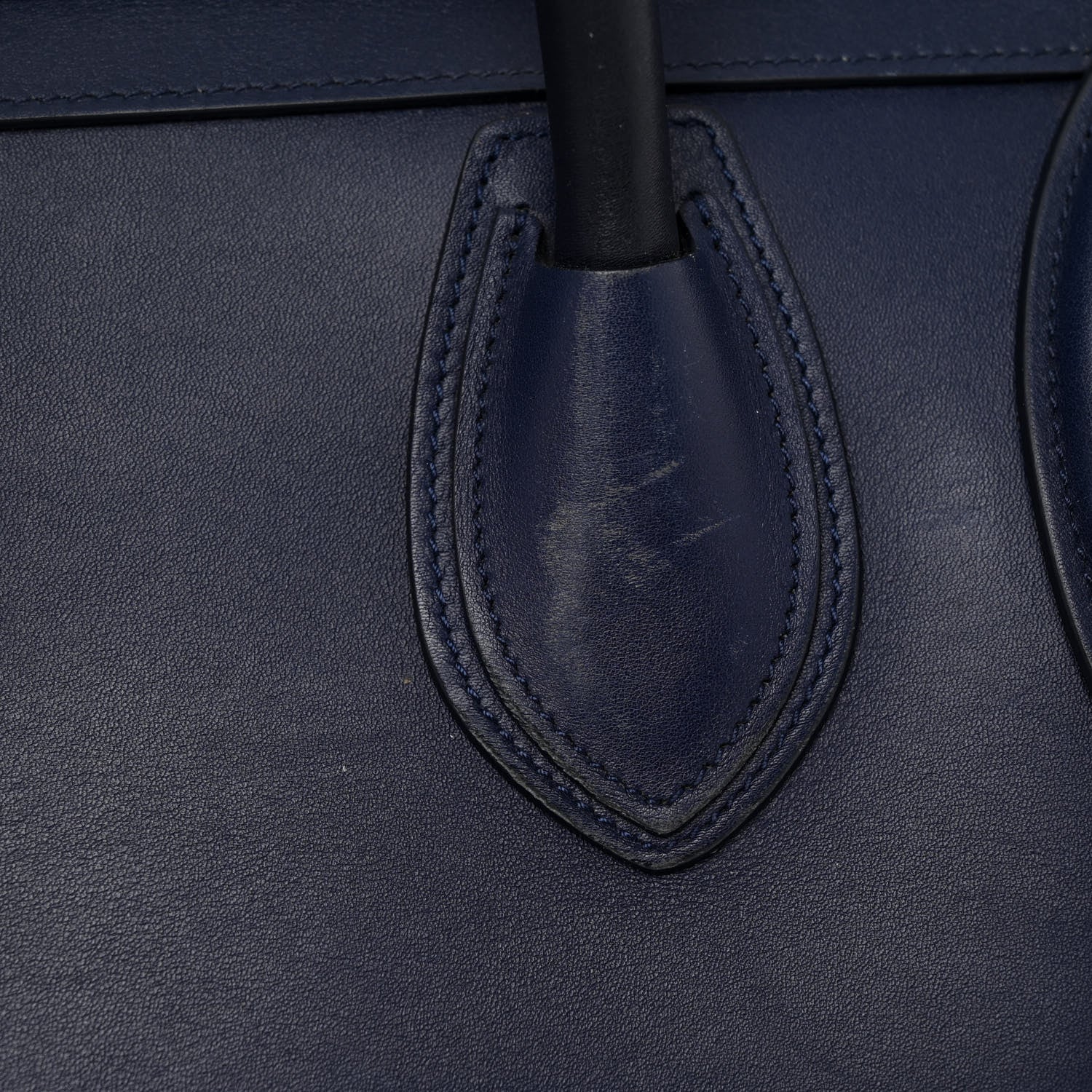 Celine Smooth Calfskin Mini Luggage Navy Blue 10 of 12