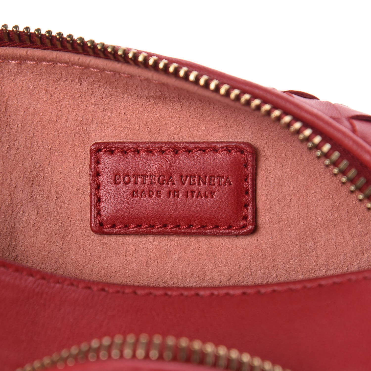 Bottega Veneta Nappa Intrecciato Large Cosmetic Case Carmino 7 of 10