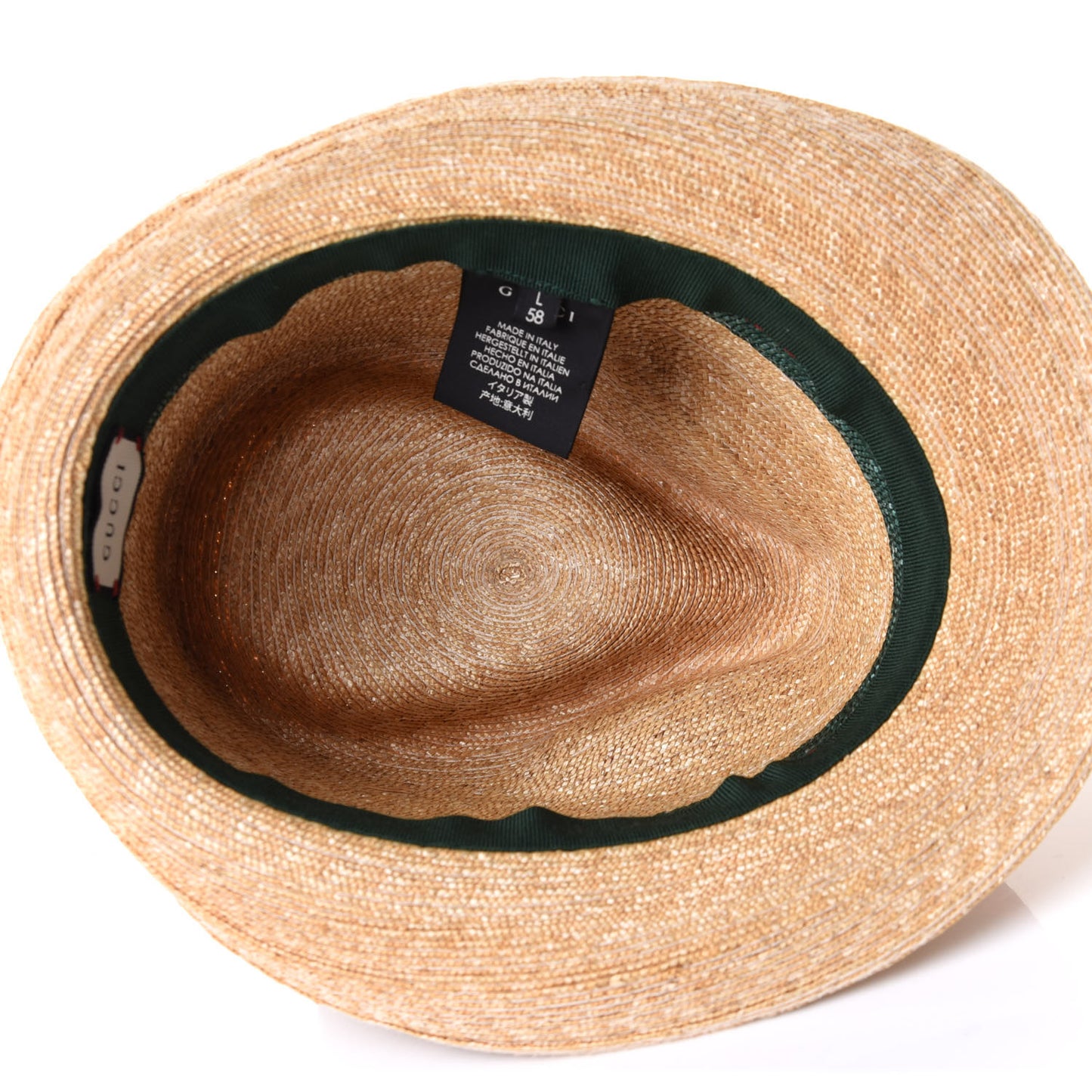 Abaca Straw Web Fedora Hat L