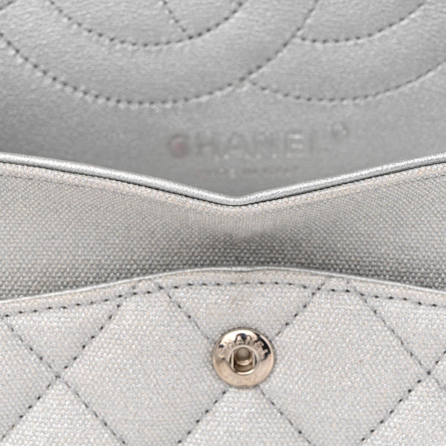 Chanel Metallic Canvas Space Charms 2.55 Reissue 226 Flap Silver 8 of 14