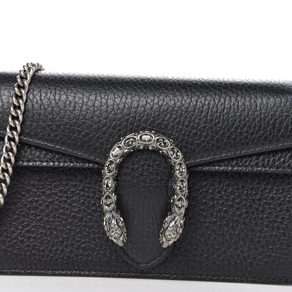 Gucci Calfskin Super Mini Dionysus Shoulder Bag Black 8 of 9
