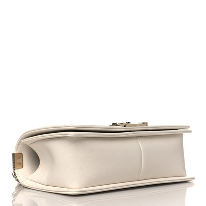Chanel Caviar Quilted Medium Boy Flap Ivory 4 of 11