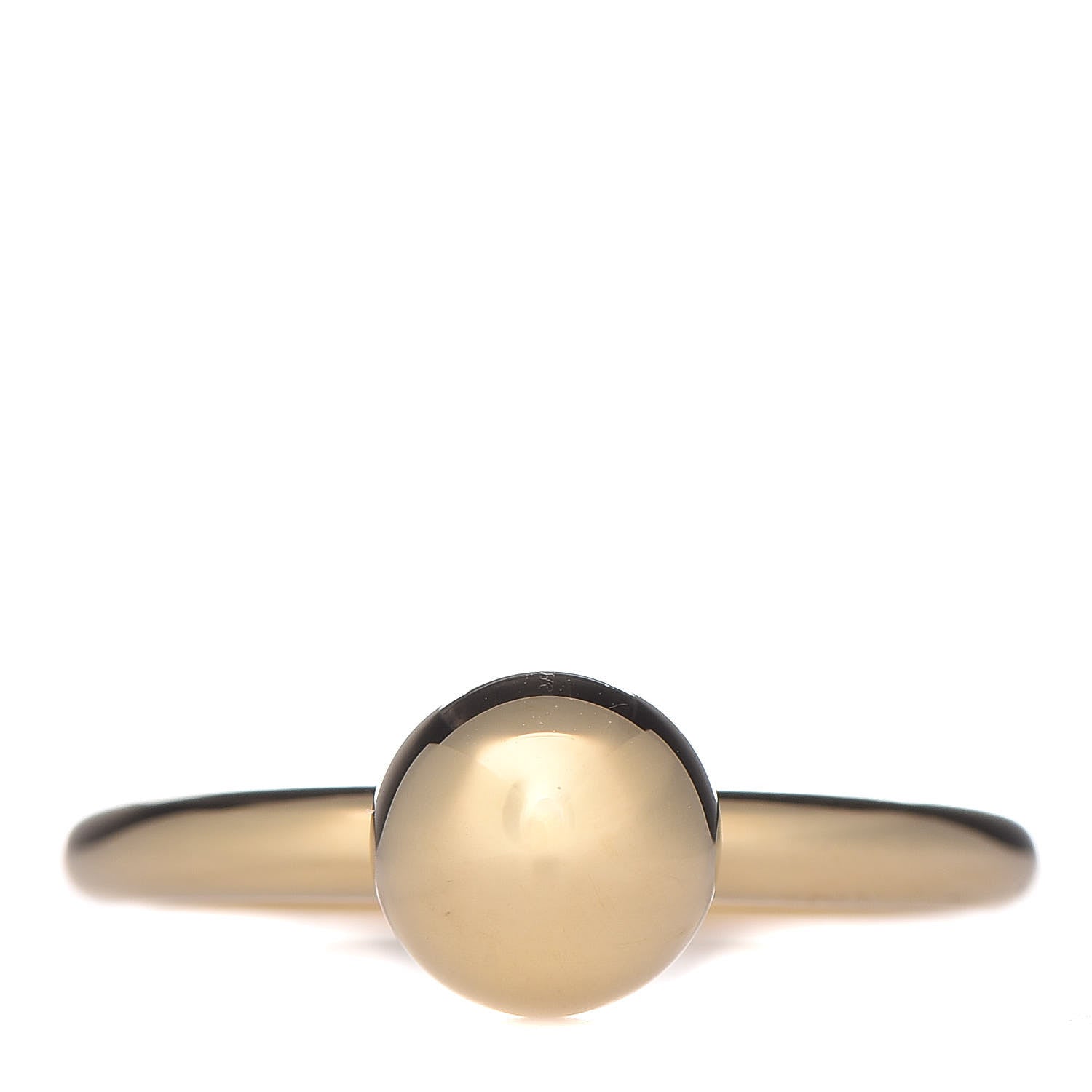 Tiffany 18K Yellow Gold 8mm HardWear Ball Ring 57 8 1 of 5