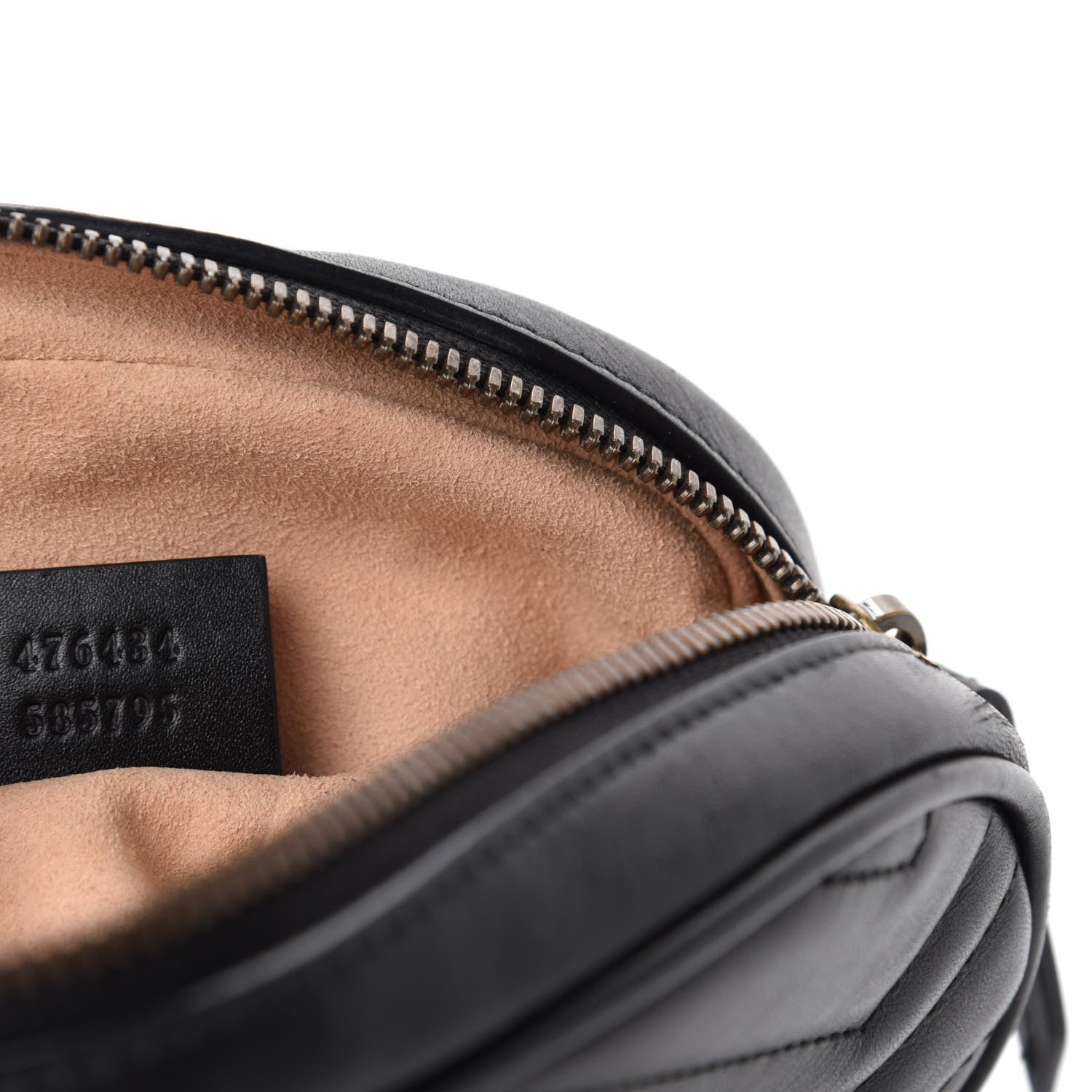 Gucci Calfskin Matelasse GG Marmont Belt Bag 75 30 Black 11 of 13