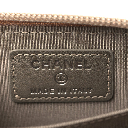 Chanel Metallic Caviar Quilted Boy Zip Around Coin Purse Wallet Copper 6 of 7