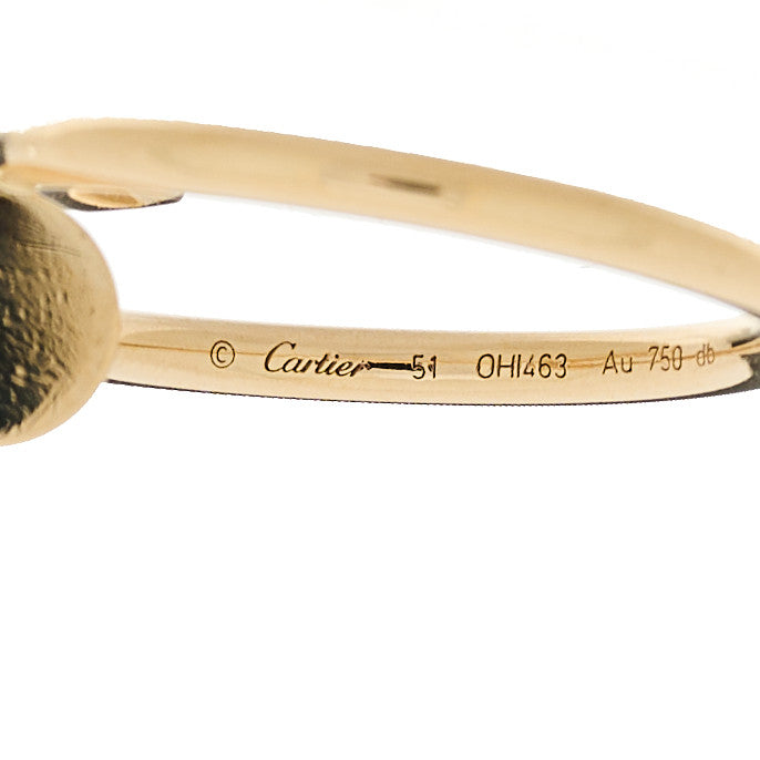 18K Yellow Gold Small Juste Un Clou Ring 51 5.75