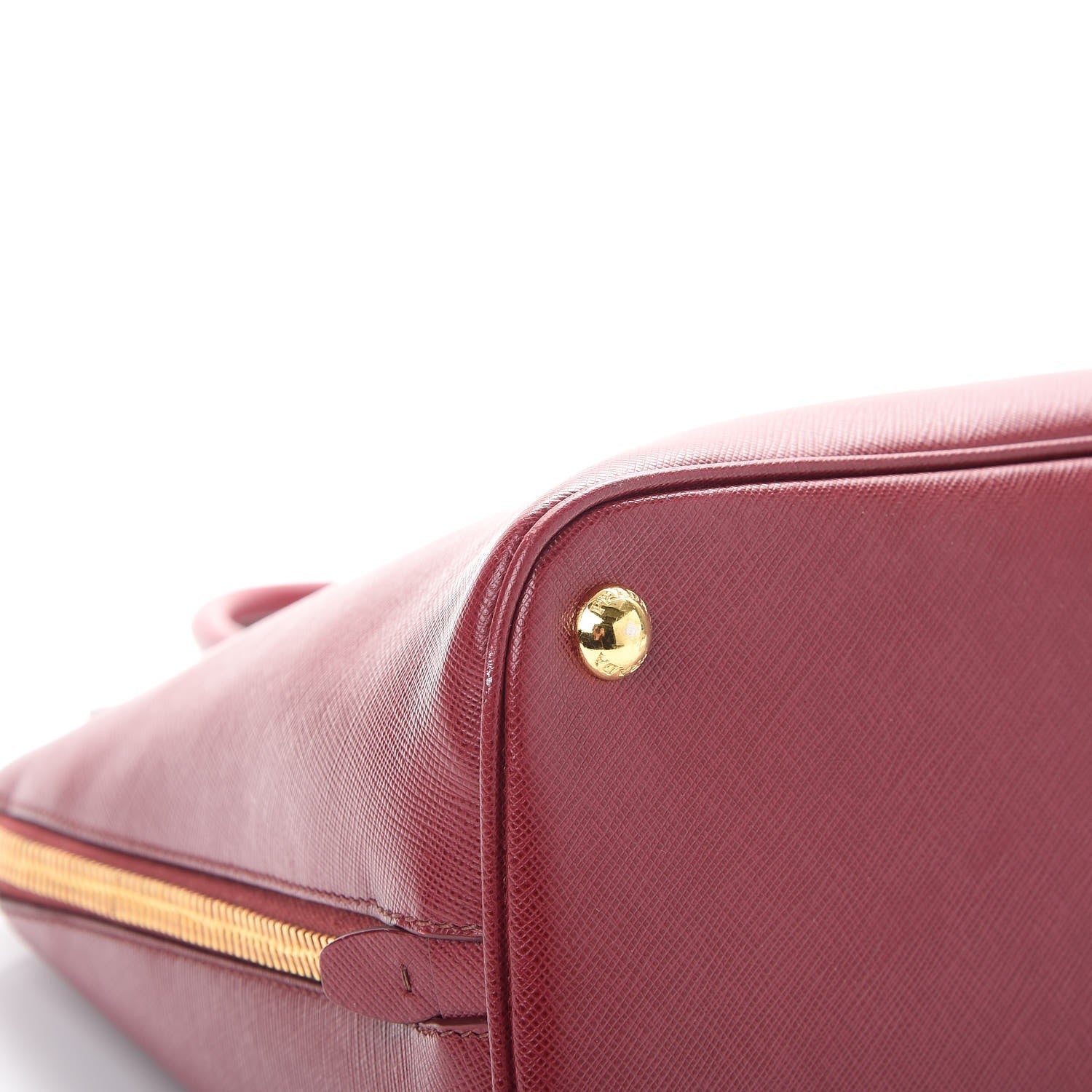 Prada Saffiano Lux Large Promenade Tote Cherry 10 of 13