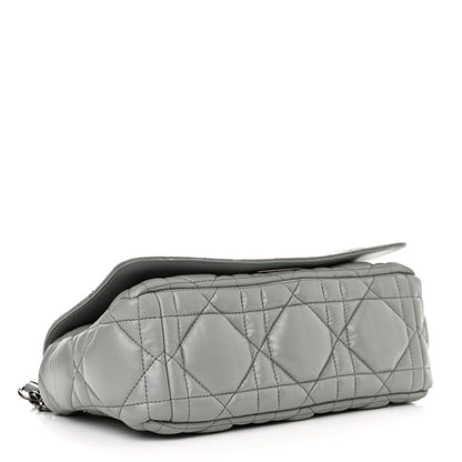 Christian Dior Calfskin Macrocannage Medium Caro Bag Iron Grey 4 of 10