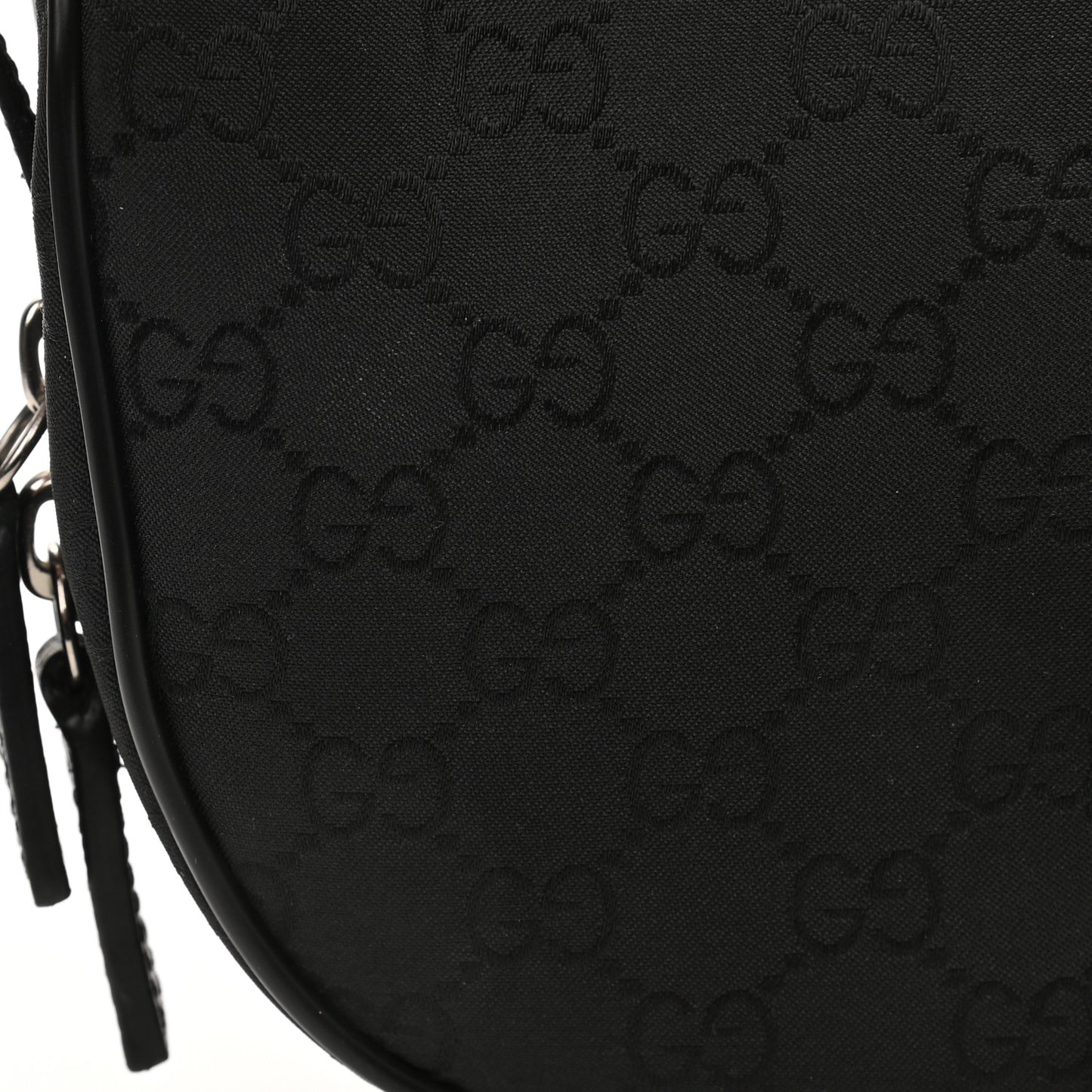 Nylon Monogram Fanny Pack Belt Bag Black