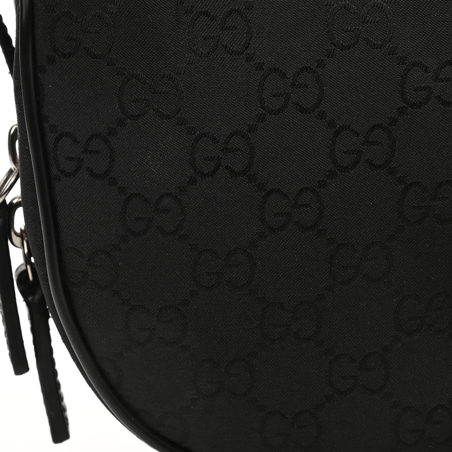 Gucci Nylon Monogram Fanny Pack Belt Bag Black 10 of 12