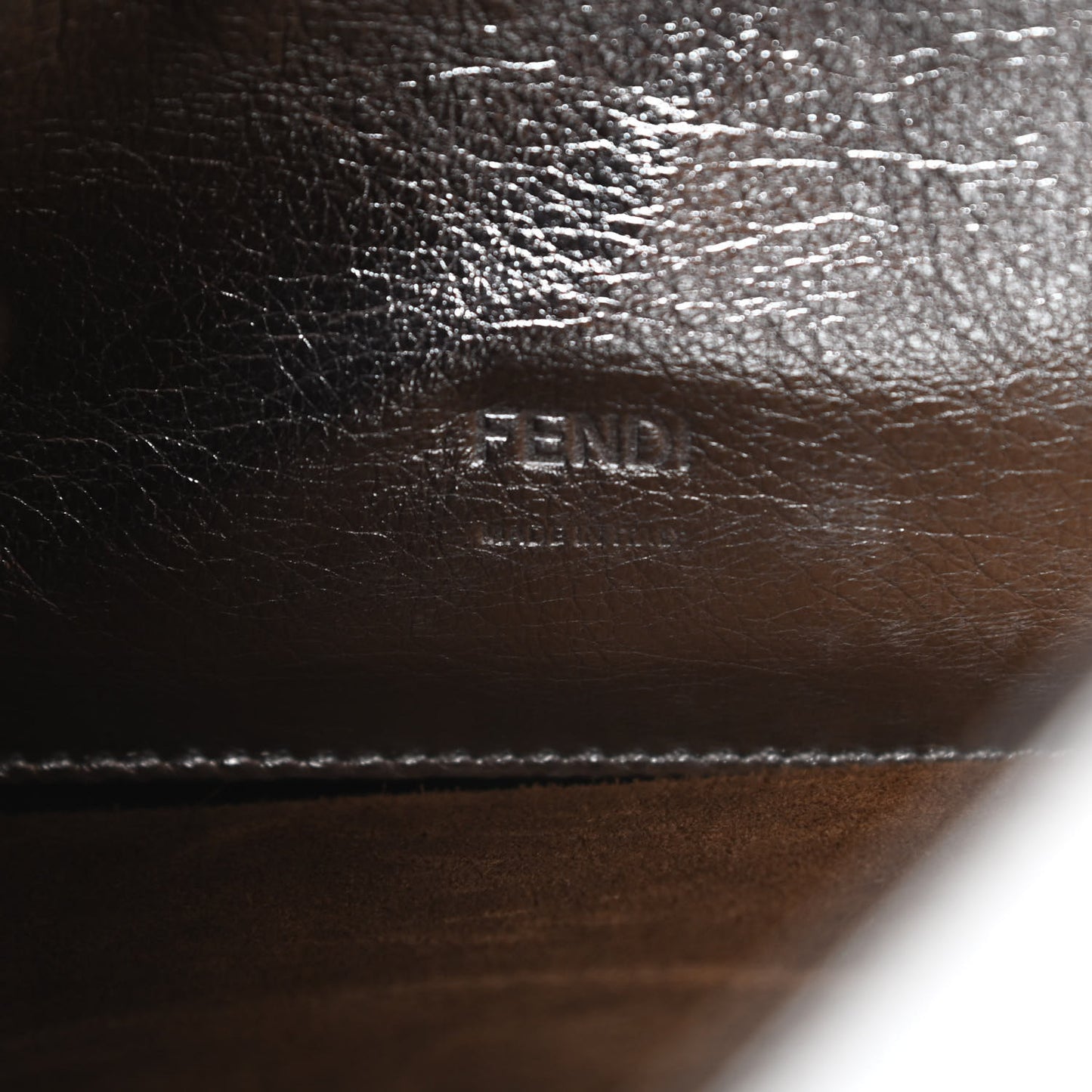 Vitello Catalan Mirror F is Fendi Kan U Shoulder Bag Argento