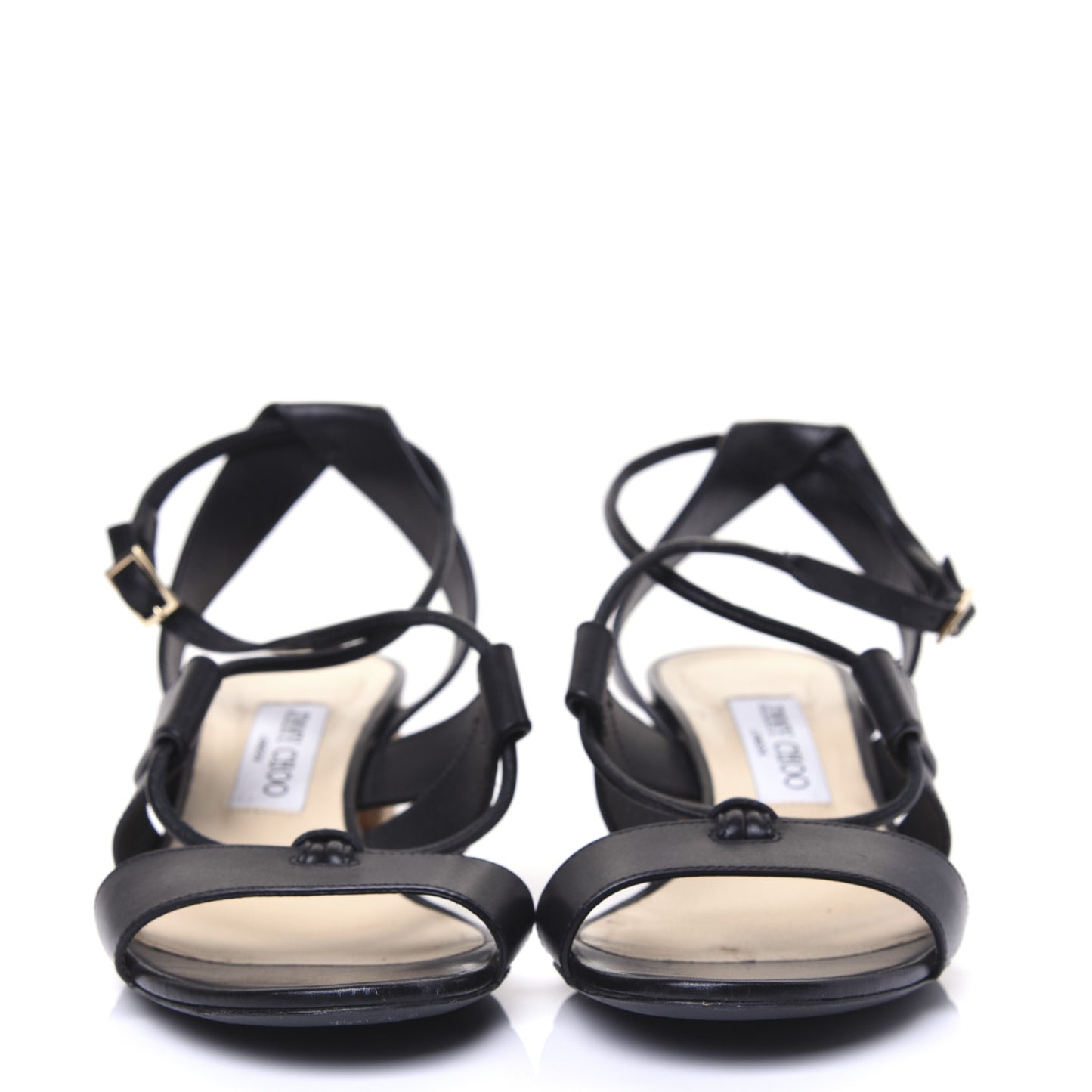 Calfskin Margo Ghillie Laced Sandals 39 Black
