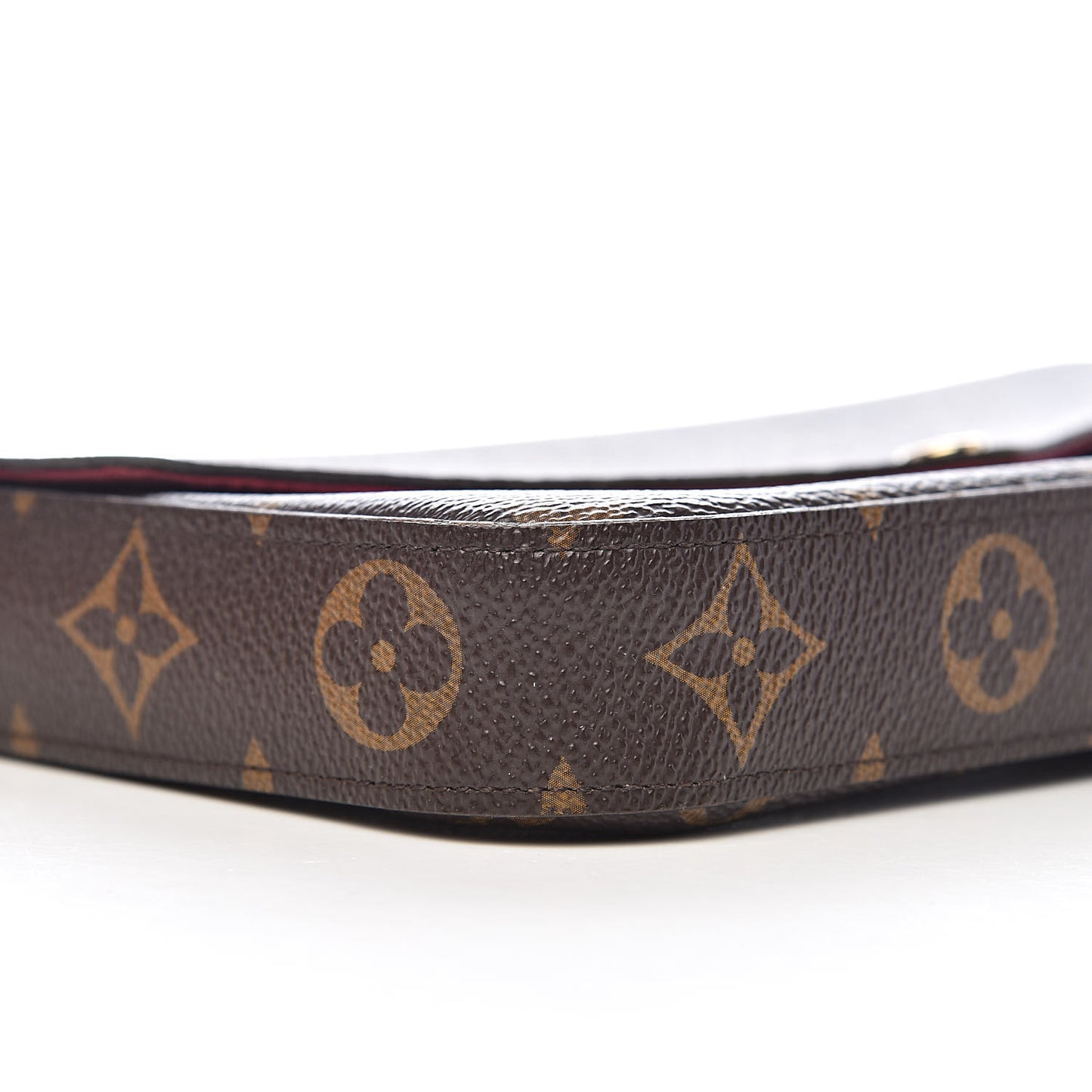 Monogram Pochette Felicie Chain Wallet Fuchsia