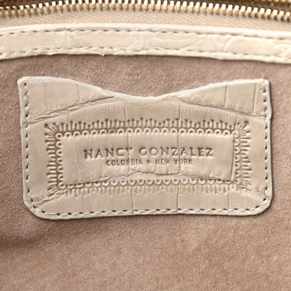 Nancy Gonzalez Crocodile Top Handle Black 6 of 9