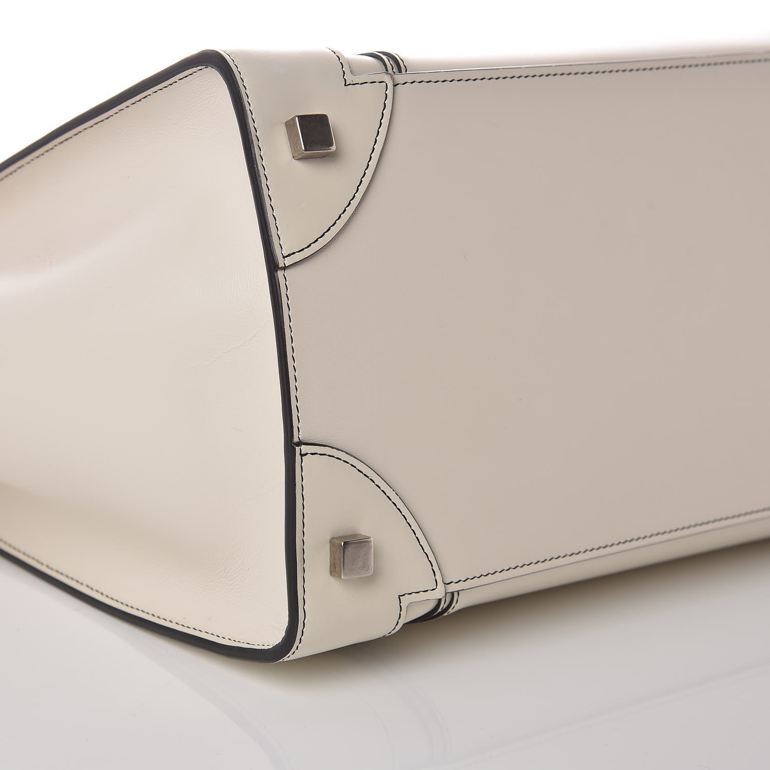 Celine Satin Calfskin Mini Debossed Luggage White 16 of 16