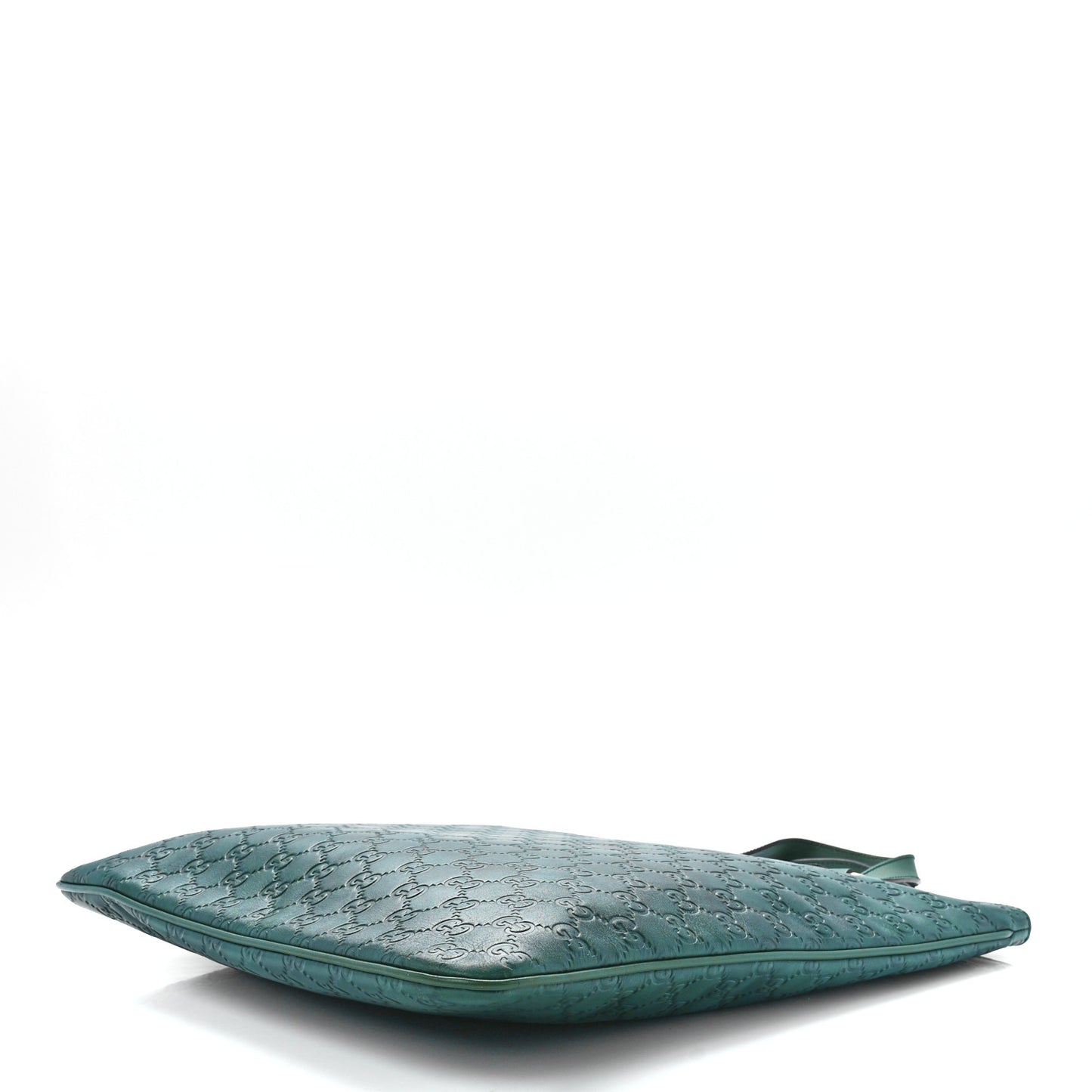 Guccissima Flat Vertical Tote Green