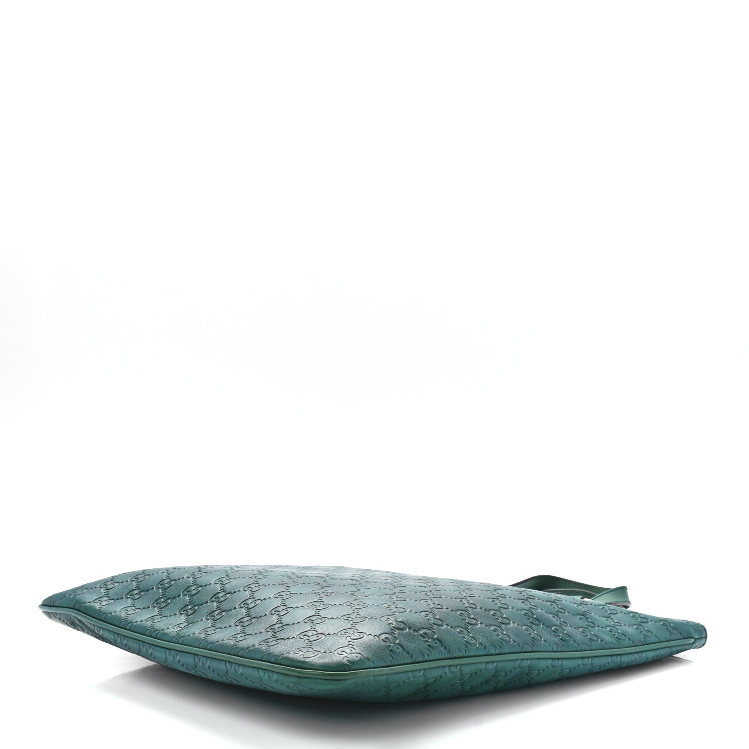 Gucci Guccissima Flat Vertical Tote Green 10 of 12