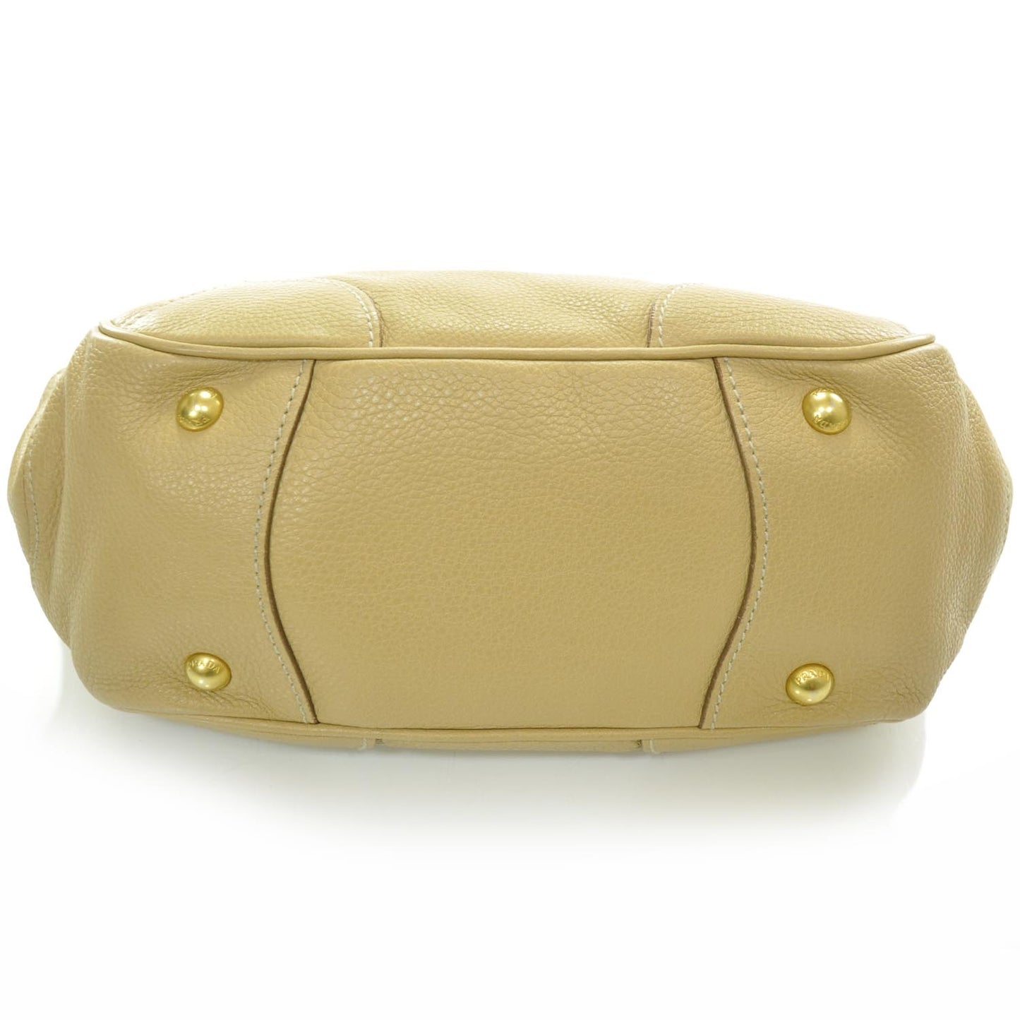 Vitello Pushlock Flap Shoulder Bag Naturale