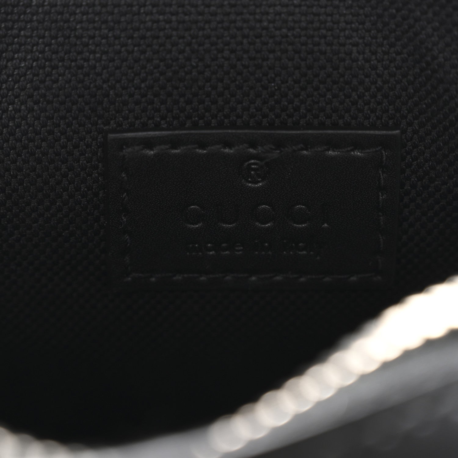 Gucci GG Supreme Monogram Appia Calfskin Web Small Camera Messenger Bag Black Grey 6 of 11