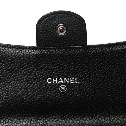 Chanel Caviar Quilted Small Flap Wallet Black 6 of 8