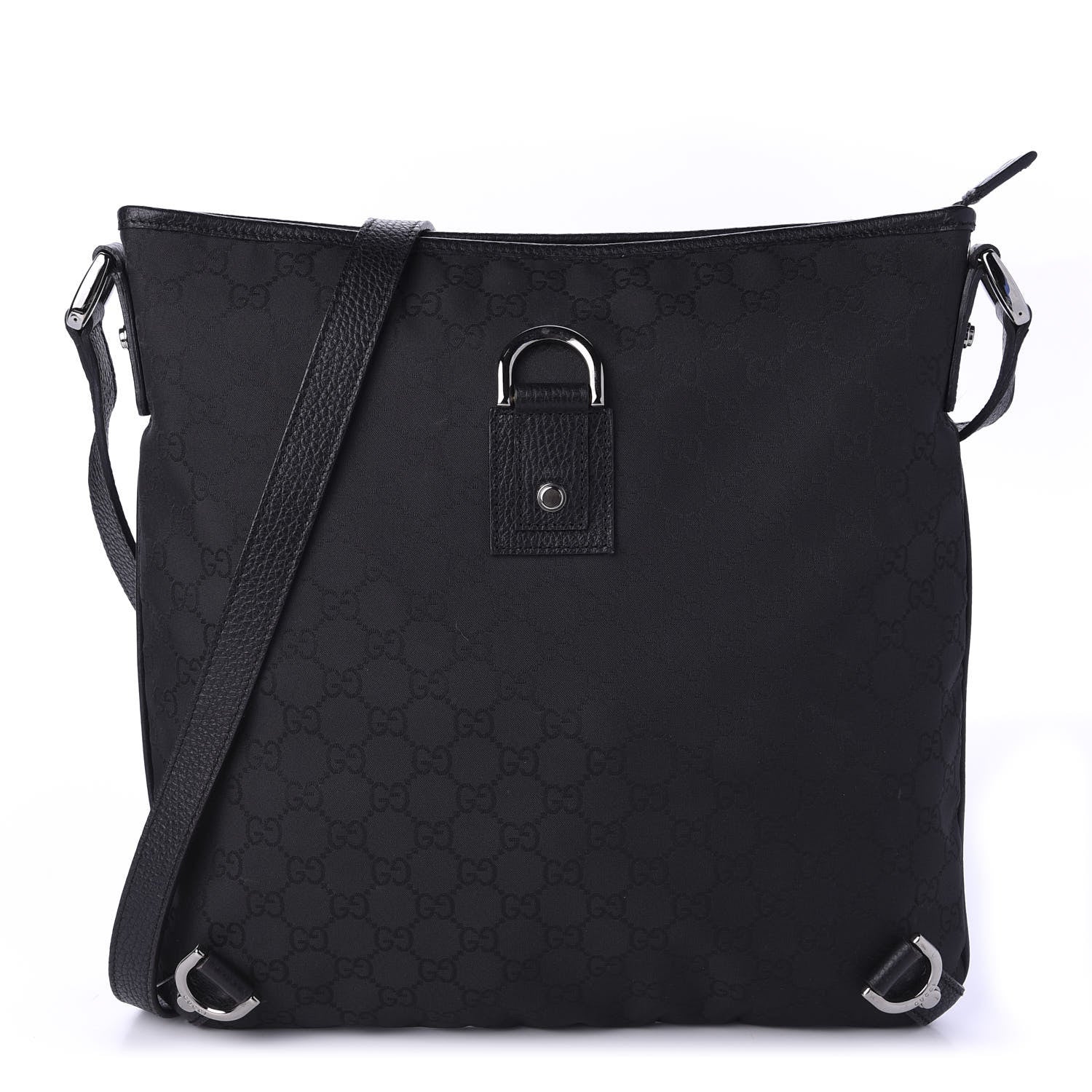 Gucci Monogram Abbey Messenger Bag Black 1 of 10