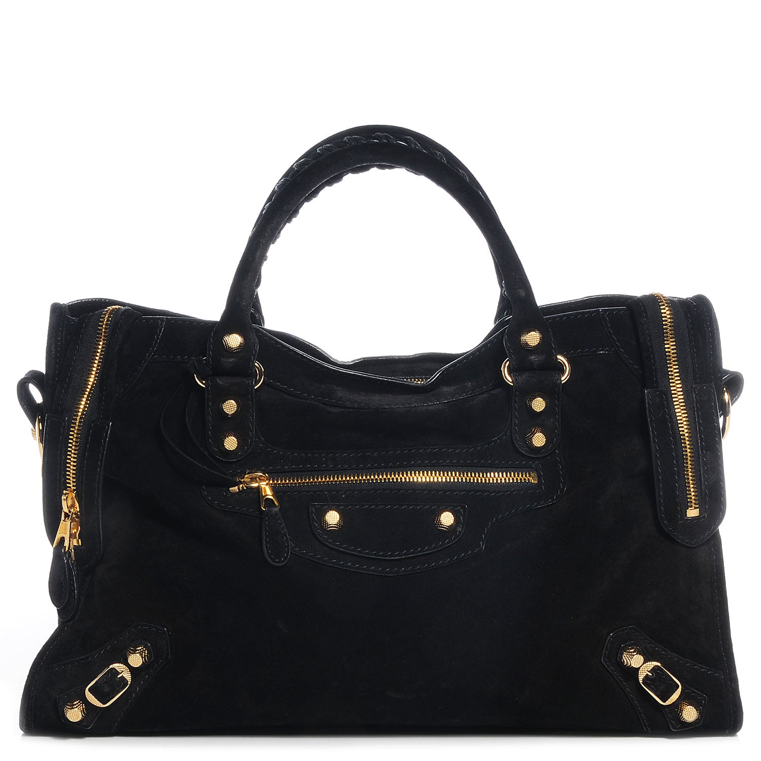 Balenciaga Baby Daim Suede Giant 12 Gold Hardware City Black 1 of 11