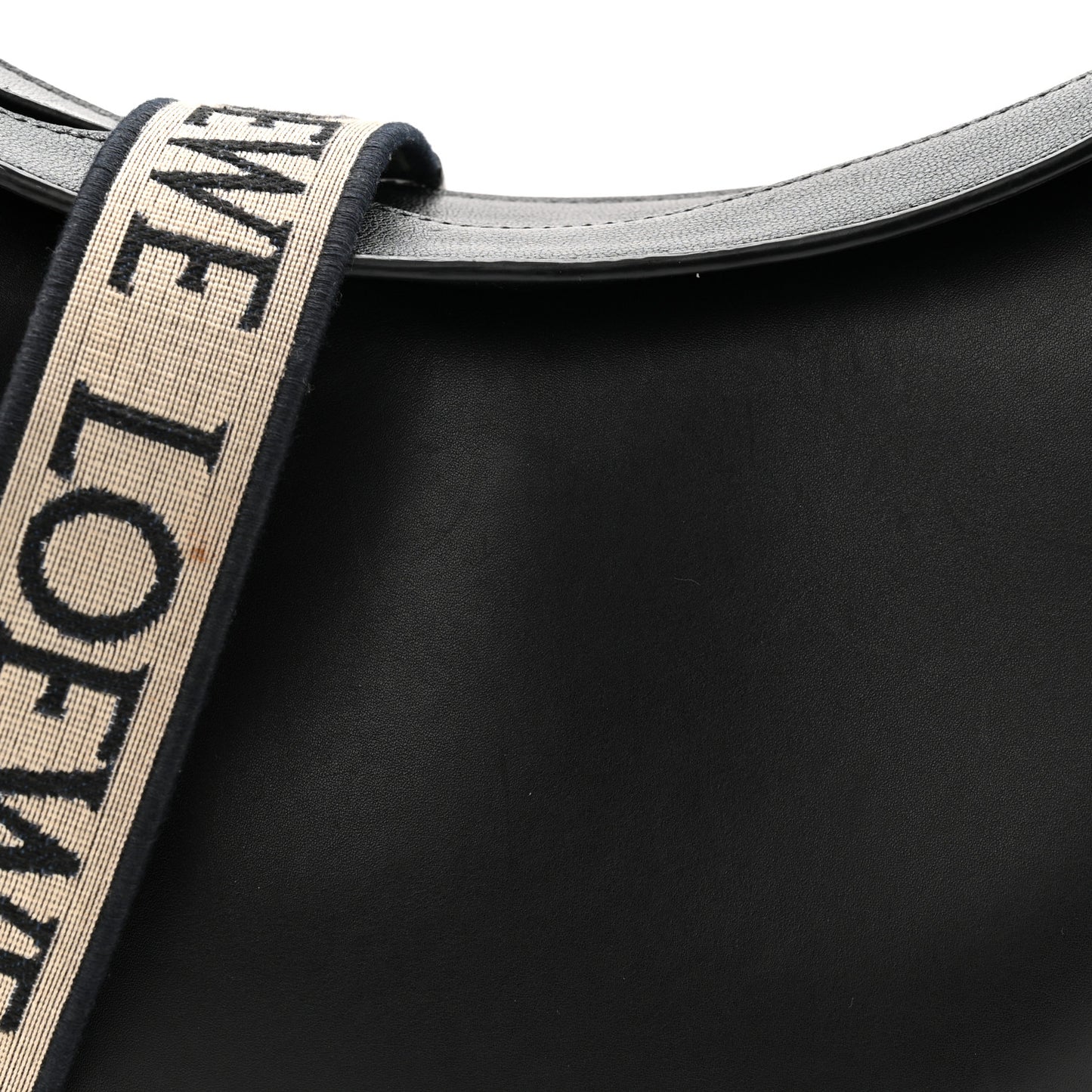 Satin Calfskin Jacquard Luna Bag Black