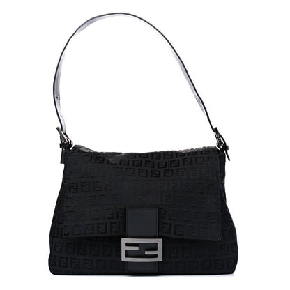 Fendi Zucchino Mama Baguette Black 1 of 10