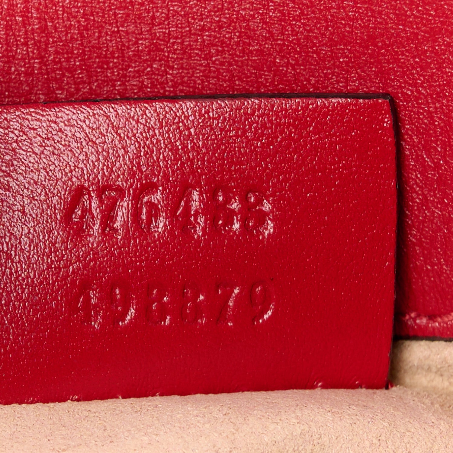 Gucci Calfskin Matelasse Super Mini GG Marmont Shoulder Bag Hibiscus Red 7 of 11