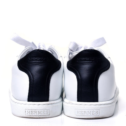 Hermes Calfskin Womens Avantage Sneakers 39 White Marine 6 of 10