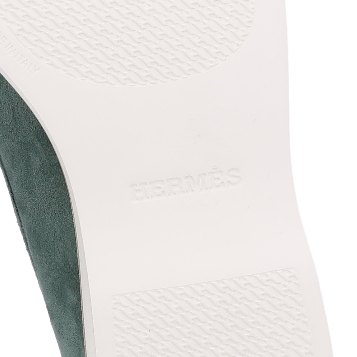 Suede Calfskin Womens Low Loafers 38 Vert Cedre