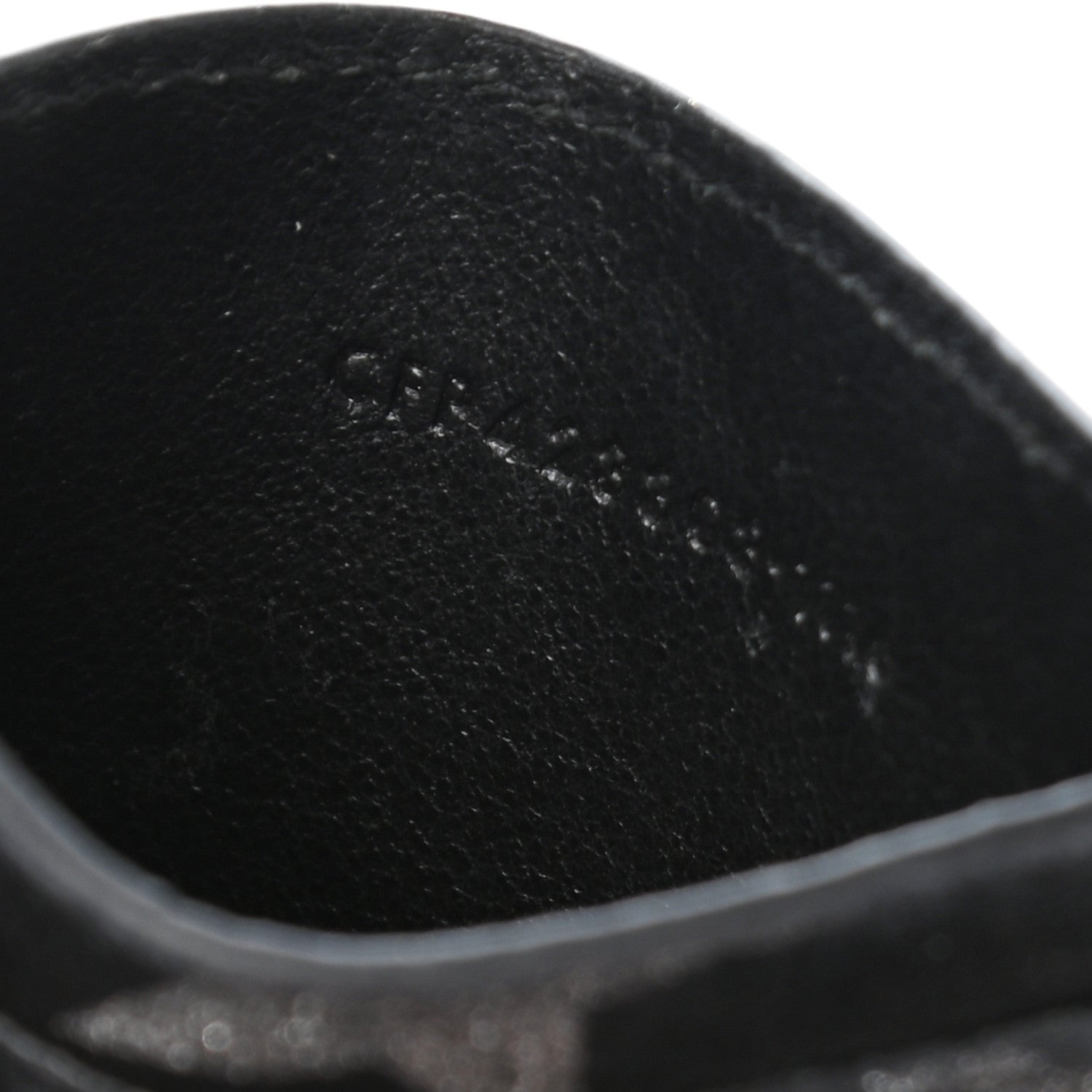 Saint Laurent Calfskin Star Embroidered Monogram Credit Card Case Black 7 of 7