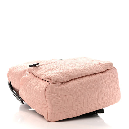 Fendi Nylon Fabric FF Embroidered Backpack Rosa Pink 4 of 9