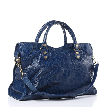 Balenciaga Agneau Giant 12 Gold Hardware City Bleu Mineral 3 of 10