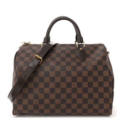 Louis Vuitton Damier Ebene Speedy Bandouliere 30 1 of 10