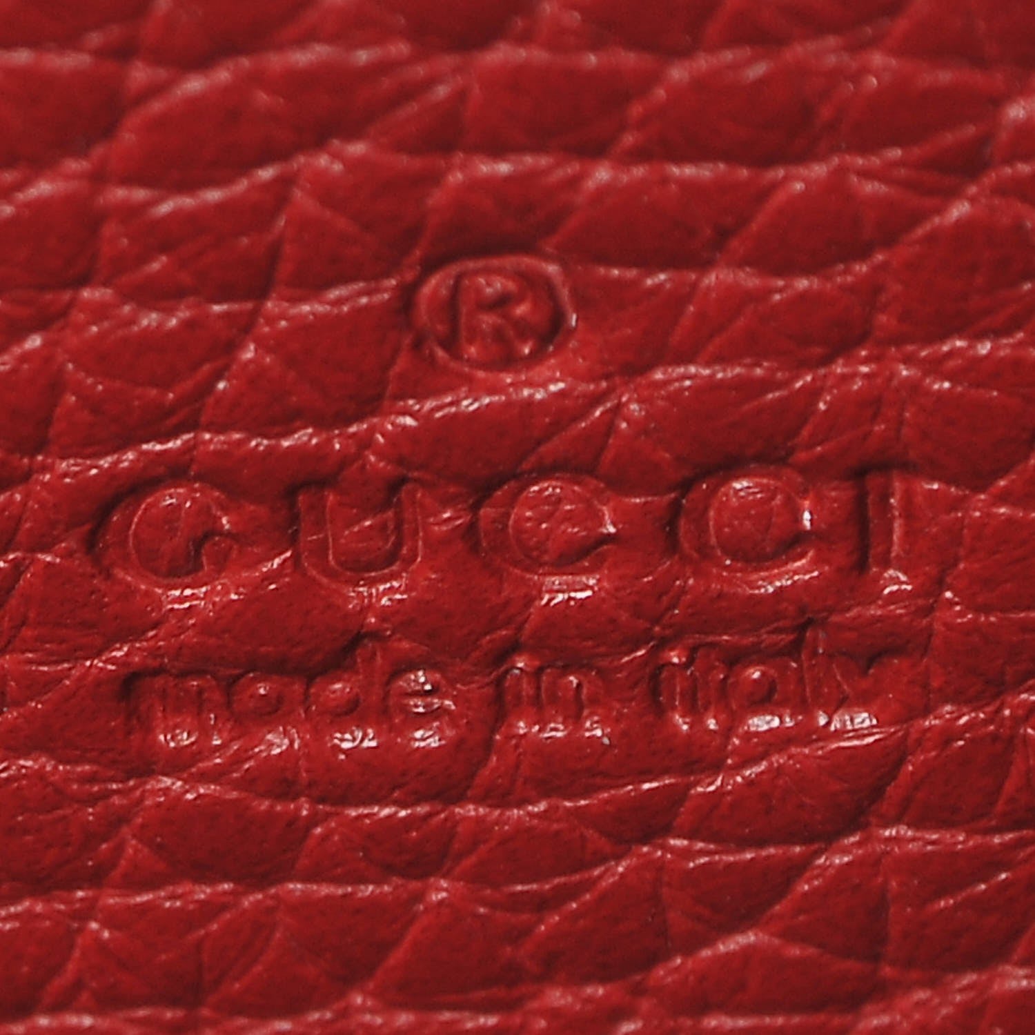 Gucci Calfskin GG Marmont Chain Wallet Vulcanic Red 6 of 10