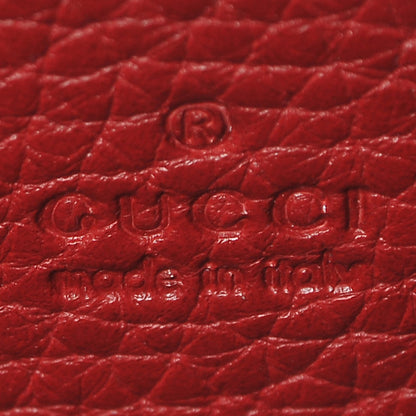 Gucci Calfskin GG Marmont Chain Wallet Vulcanic Red 6 of 10