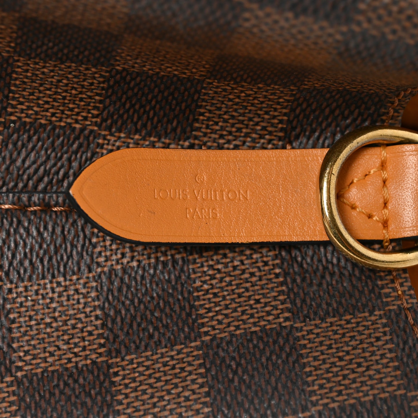 Damier Ebene Neonoe MM Safran